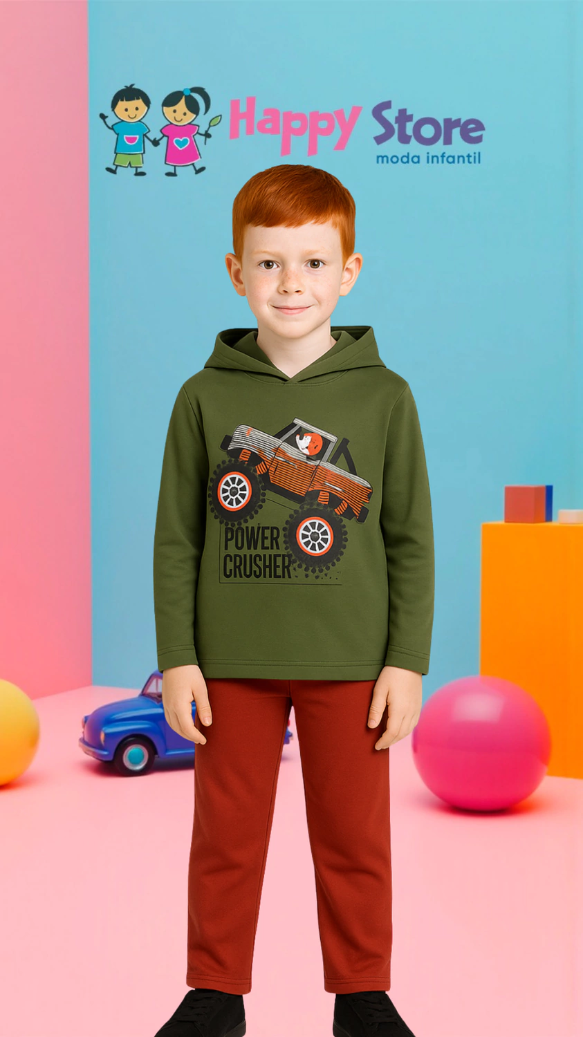 CONJ. PIPA BL. TRATOR POWER CRUSHER /CÇ. MOLETOM (13905)