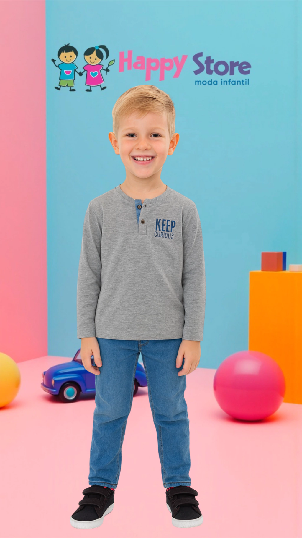 CONJ. COLORITTÁ BLUSA KEEP CURIOUS/ CÇ MOLETOM (13695)