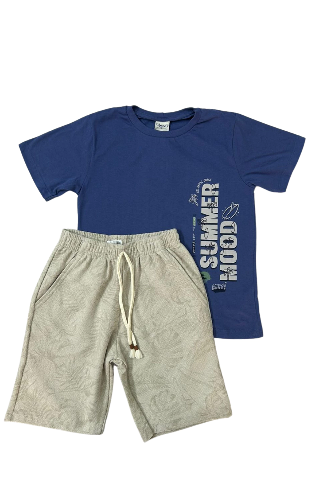 CONJ. ANGERÔ CAMISETA SUMMER/BERMUDA MOLETINHO (13289)