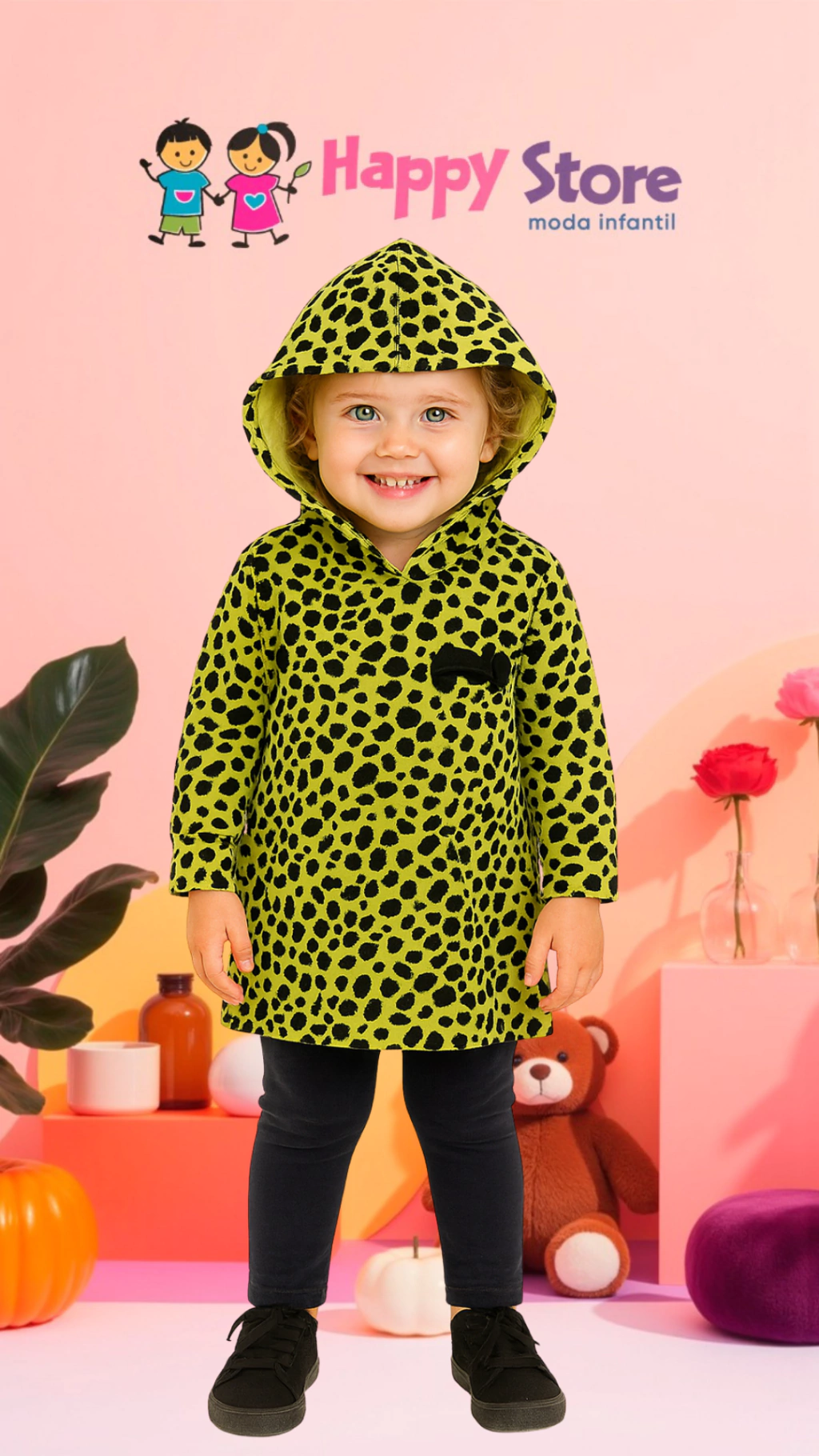 CONJ. PIPA BL. ANIMAIS PRINT/ CÇ LEGGING FELPADA (14209)