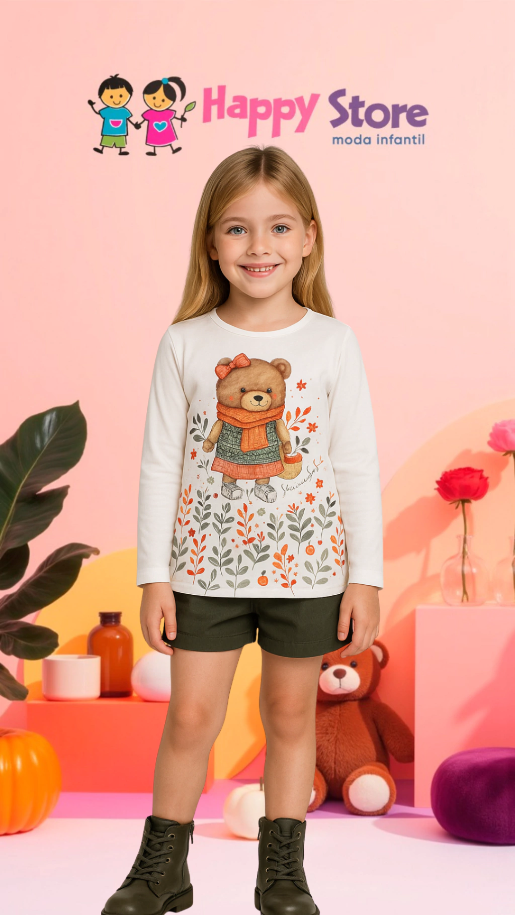 CONJ. KUKIÊ BL. URSINHA CACHECOL ALECRIM / SH CUPRO (14127)