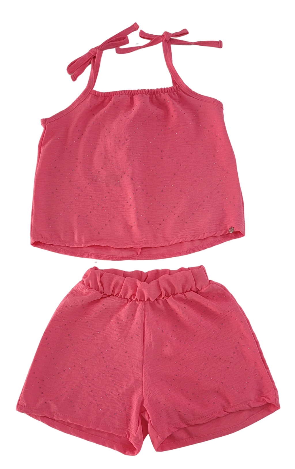 CONJ. LE PETIT. BL PEDRINHAS STRASS/ SHORT (13231)