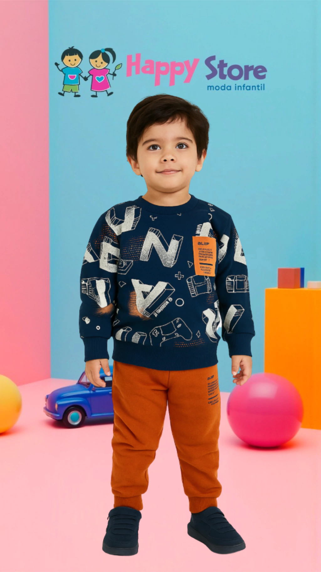 CONJ. ANGERÔ BL. PLAYING TIME/CÇ. MOLETOM (13936)