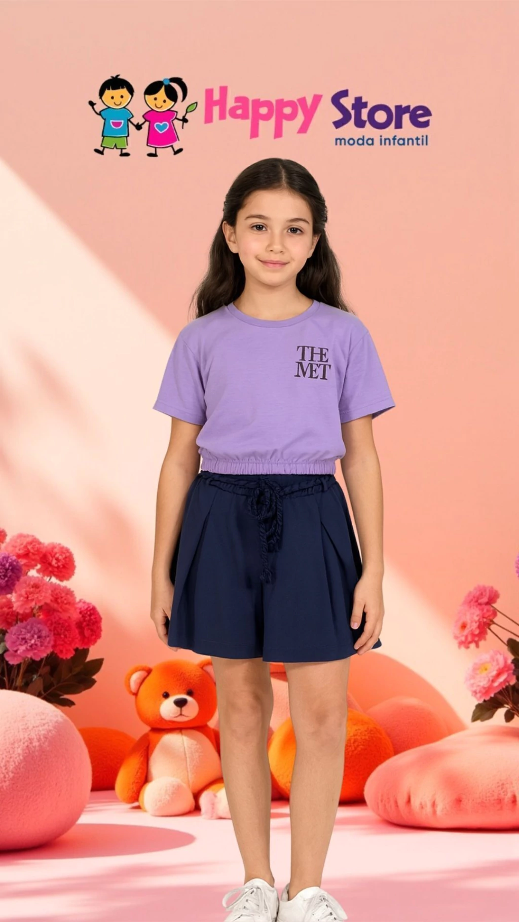 CONJ. BRINCAR É ARTE BL THE MET FLAMES / SH MOLETINHO (14511)