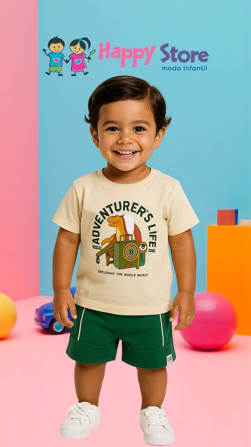 CONJ. CM LEON ADVENTURE MOCHILA / SH MOLETINHO (14809)