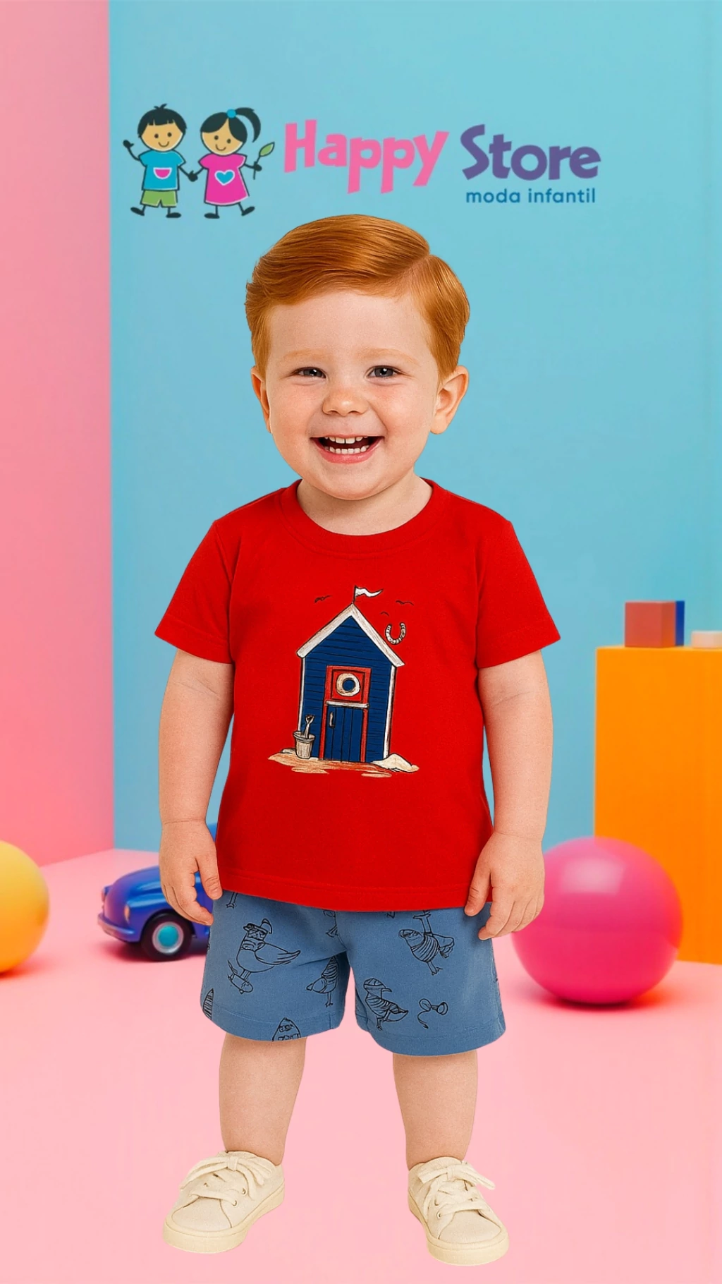 CONJ. ELIAN CM CASA DE MARINHEIROS / SH MALHA GAIVOTA (14812)