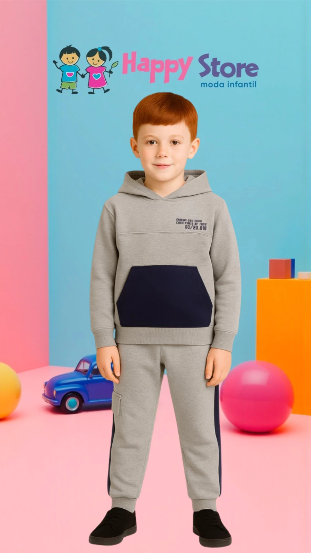 CONJ. BRINCAR É ARTE BL. RECORT BOLSO / CÇ. MOLETOM (13955)