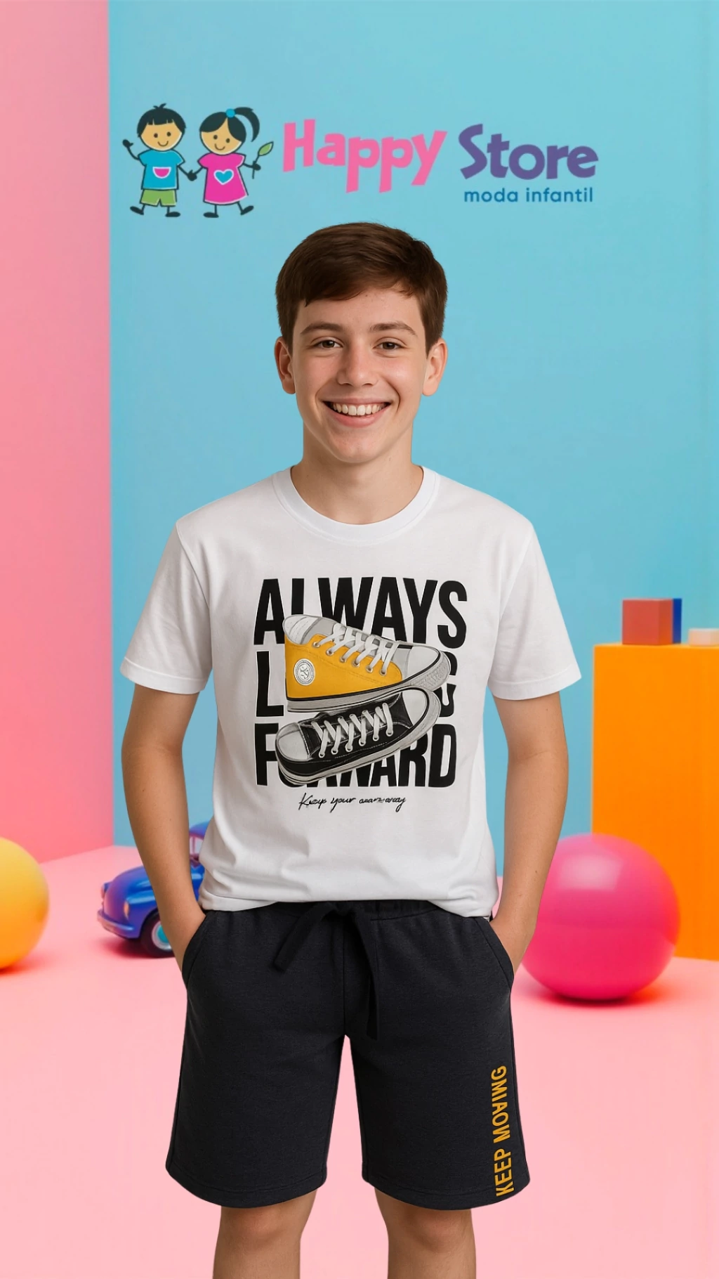 CONJ. MILON BL. MILON ALWAYS / SH MOLETINHO (14379)