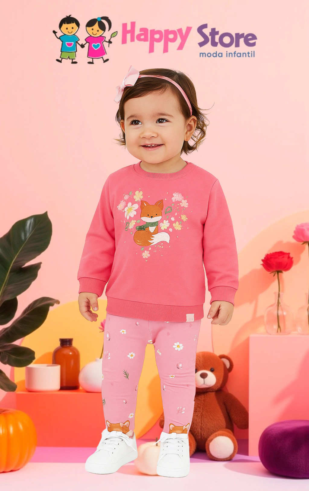 CONJ. BL RAPOSA COM BRILHO/ CÇ LEGGING (13992)