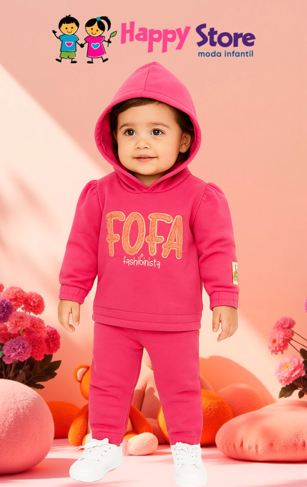 CONJ. FAKINI BLUSÃO FOFA FASHIONISTA/ CÇ MOLETOM (13540)