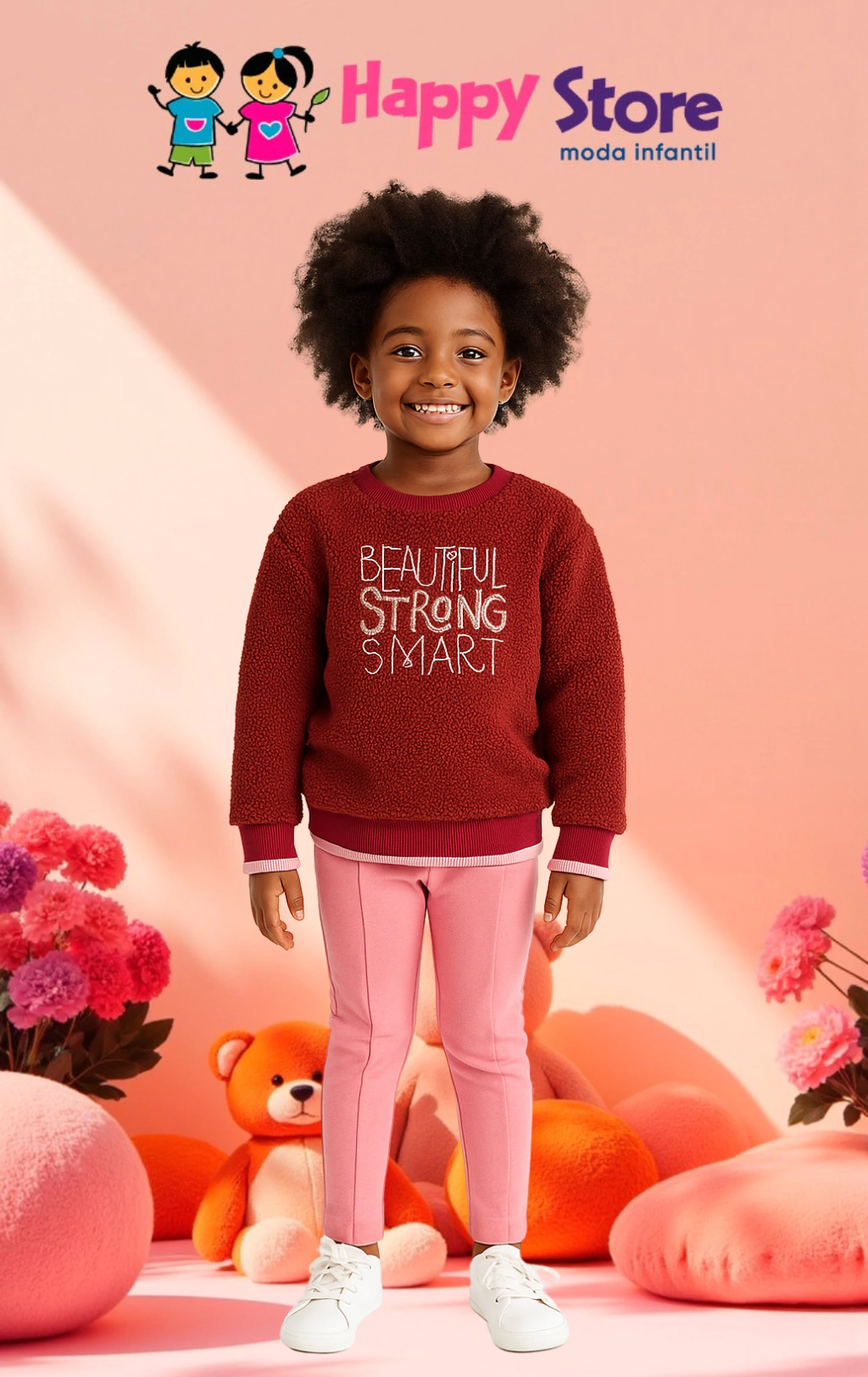 CONJ. ANGERO BLUSA TEDDY STRONG/ CÇ LEGGING (13830)
