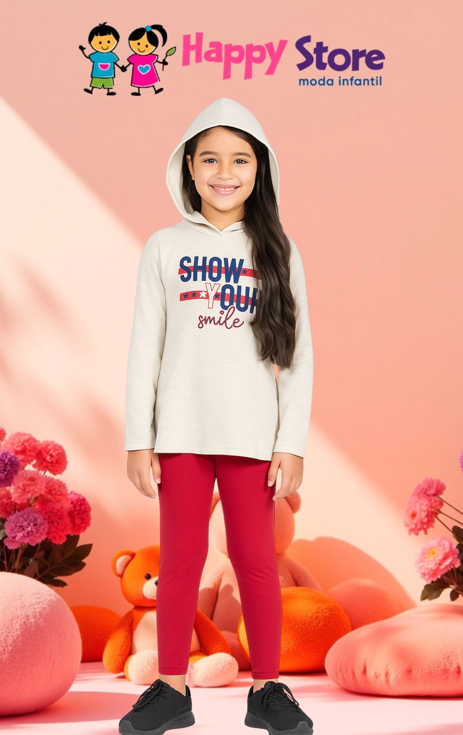 CONJ. PIPA BL. SHOW YOUR SMILE /CÇ. LEGGING COTTON (14094)