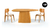 Conjunto Mesa Fryda + Cadeiras - MB