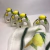 Conjunto 4 Anéis para Guardanapos Cerâmica Lenons 8X2X6cm - casa em decor