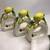 Conjunto 4 Anéis para Guardanapos Cerâmica Lenons 8X2X6cm
