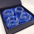 Conjunto 4 anéis p/Gaurdanapos Crist Vidro Op Round Vidro - casa em decor