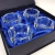 Conjunto 4 anéis p/Gaurdanapos Crist Vidro Op Round Vidro