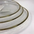 Prato Raso Cristal Chumbo c/Borda Douradas Agate 26cm