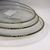 Prato Raso Cristal Chumbo c/Borda Douradas Agate 26cm - comprar online