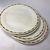 Prato para sobremesa em porcelana Lyor Bambu 18cm branco