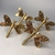Kit Conjunto 4 Anéis Guardanapo Libélula Dourado Mesa