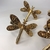 Kit Conjunto 4 Anéis Guardanapo Libélula Dourado Mesa - loja online