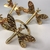 Kit Conjunto 4 Anéis Guardanapo Libélula Dourado Mesa - casa em decor