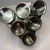 Imagem do Conjunto 6 Porta Temperos Aço Inox Com Suporte Imantado