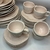 Aparelho de Jantar e Chá 30 Peças Sand Pink - Oxford - loja online