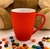 Caneca De Porcelana Soft Touch Vermelha 350 Ml - comprar online
