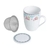 Caneca Com Tampa E Filtro De Porcelana 310ml