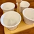 Conjunto 4 Molheiras Porcelana Com Colheres E Suporte Bambu 16X16X13Cm - Bon Gourmet na internet