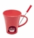 Caneca Fondue 2 Peças Porcelana Ivy vermelho 200ml Lyor