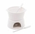 Aparelho De Fondue 4 Peças De Porcelana 400ml Classic Branco
