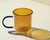 Caneca Dueto 350ml Com Parede Dupla De Vidro - Oikos Ambar na internet
