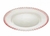 Prato Raso De Jantar 28cm Heart Borda Rosa - casa em decor