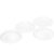 Conjunto 4 Pratos de Cristal de Sobremesa Bolinha Wolff 20cm - loja online