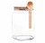 Pote Quadrado De Vidro Vedação Hermética C/ Colher 310ml - comprar online