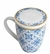 Caneca Com Tampa E Filtro De Porcelana Lisboa Azul 310Ml - Lyor