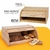 Porta Pão Bambu Com Tampa 40x27x17cm - comprar online