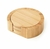 Jogo De Porta Copos Redondo Em Bambu 6pcs - Oikos