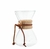 Passador De Café Em Vidro Com Colar De Madeira 400ml Oxford
