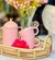 Bule De Cerâmica Com Tampa Colibri Rosa 600ml - Wolff - casa em decor