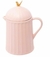 Bule De Cerâmica Com Tampa Colibri Rosa 600ml - Wolff