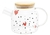 Chaleira de Vidro com Tampa de Bambu Heart 600ml - Wolff - comprar online