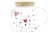 Chaleira de Vidro com Tampa de Bambu Heart 600ml - Wolff
