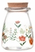 Porta Mantimento Redondo Lyor Flora De Vidro Com Tampa 255ML - comprar online
