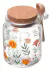 Porta Mantimento Redondo De Lyor Flora Vidro Com Tampa 240ml