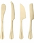 Conjunto De Faca De Mesa Para Queijo Positano Em Aço Inox Dourado Lyor - comprar online