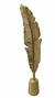 Enfeite Pena Dourada - Adorno Ornamento Decorativo 34,5cm - comprar online
